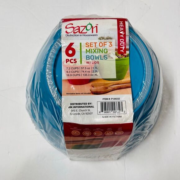 Sazon Mixing Bowl Set NWT - Picture 2 of 3